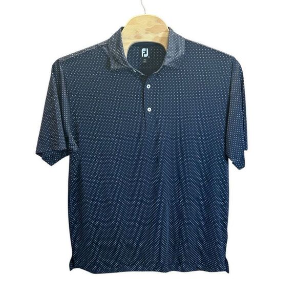 FootJoy 2XL Navy and White Men's Polo Shirt - Picture 1 of 4